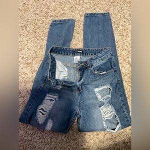 Fashion nova boyfriend ripped jeans